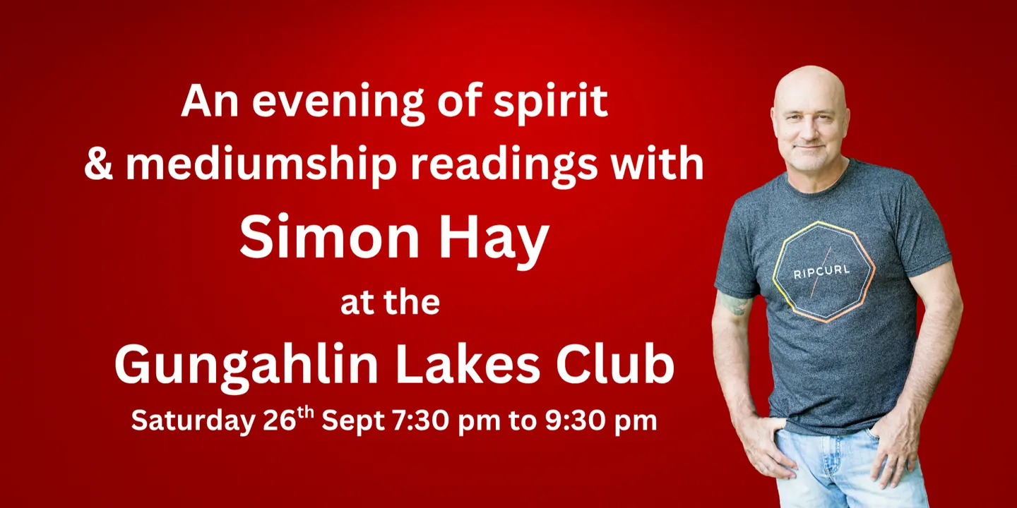 Aussie medium Simon Hay at the Gungahlin Lakes Club