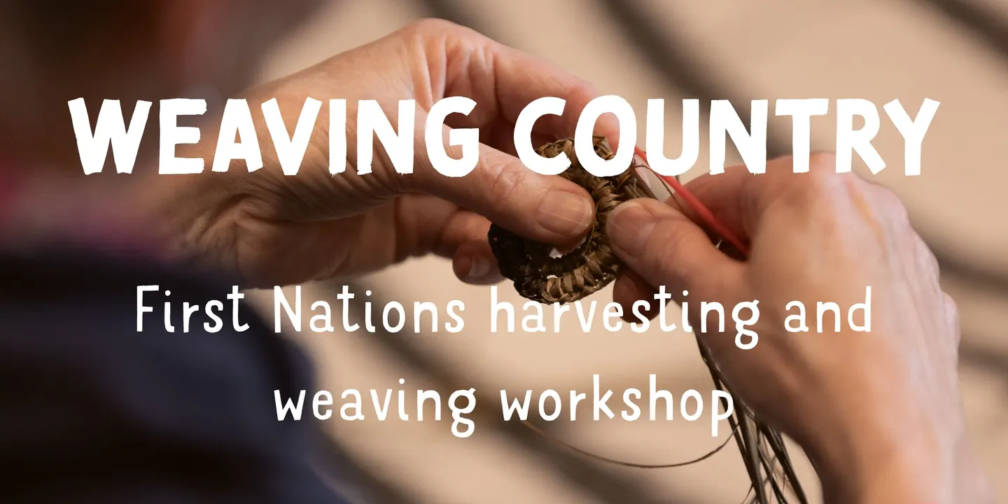 Weaving Country: First Nations harvesting & weaving workshop | Term 4 | 2026