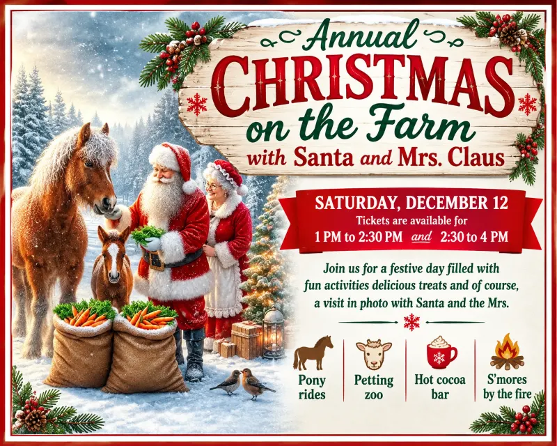 Christmas on the Farm with Santa & Mrs. Claus