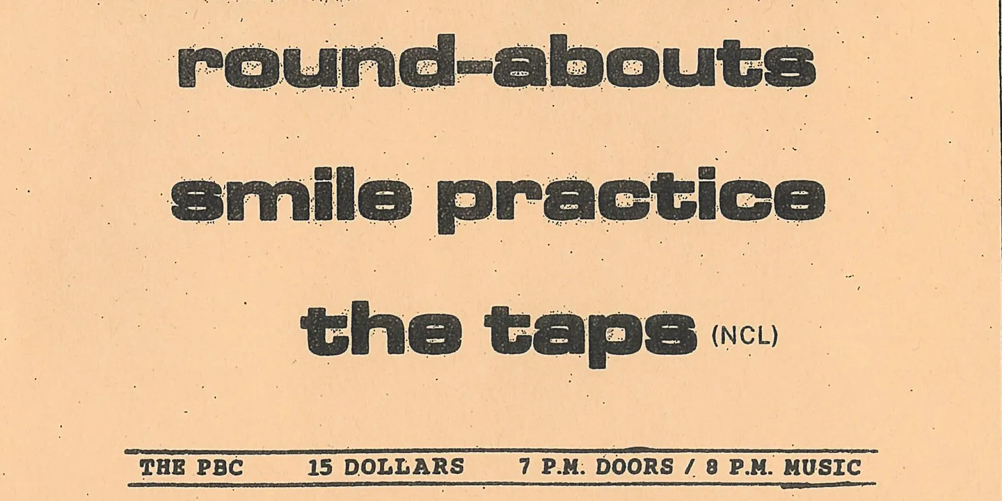 Round-Abouts, Smile Practice and The Taps perform live music at the PBC