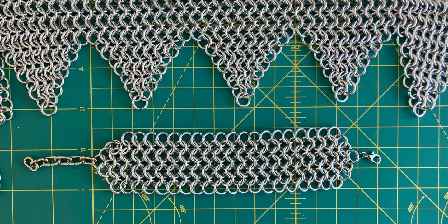 Beginner Chainmail Bracelet with Abbs