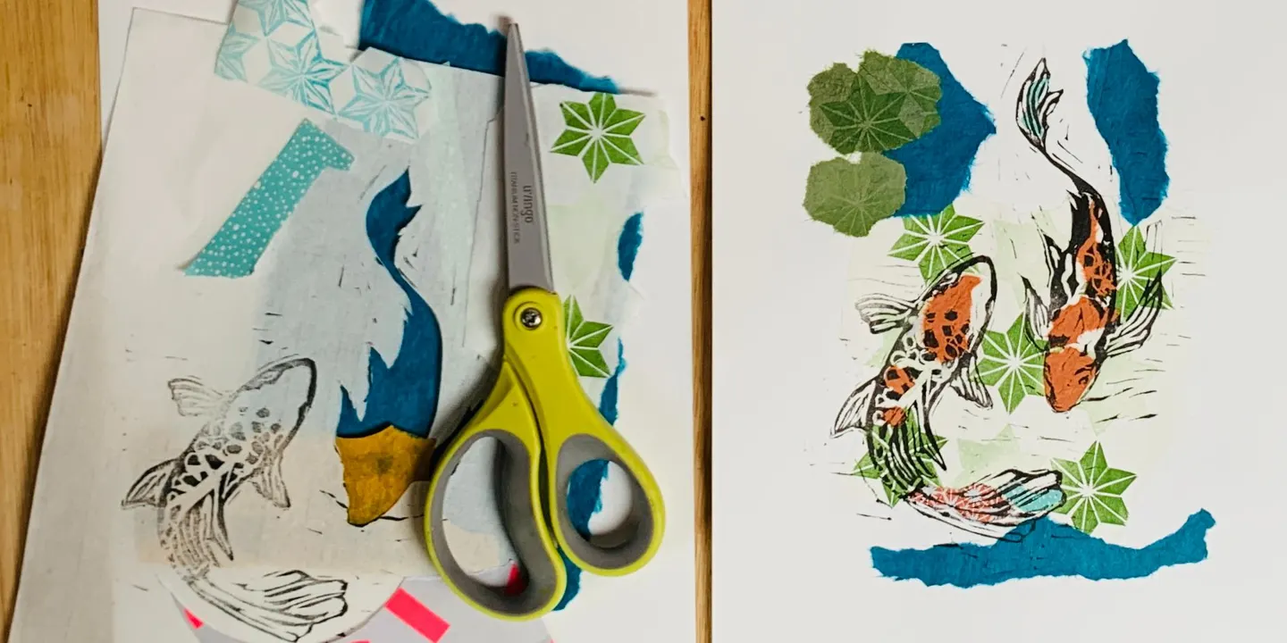 Lino Printing With Chine Collé