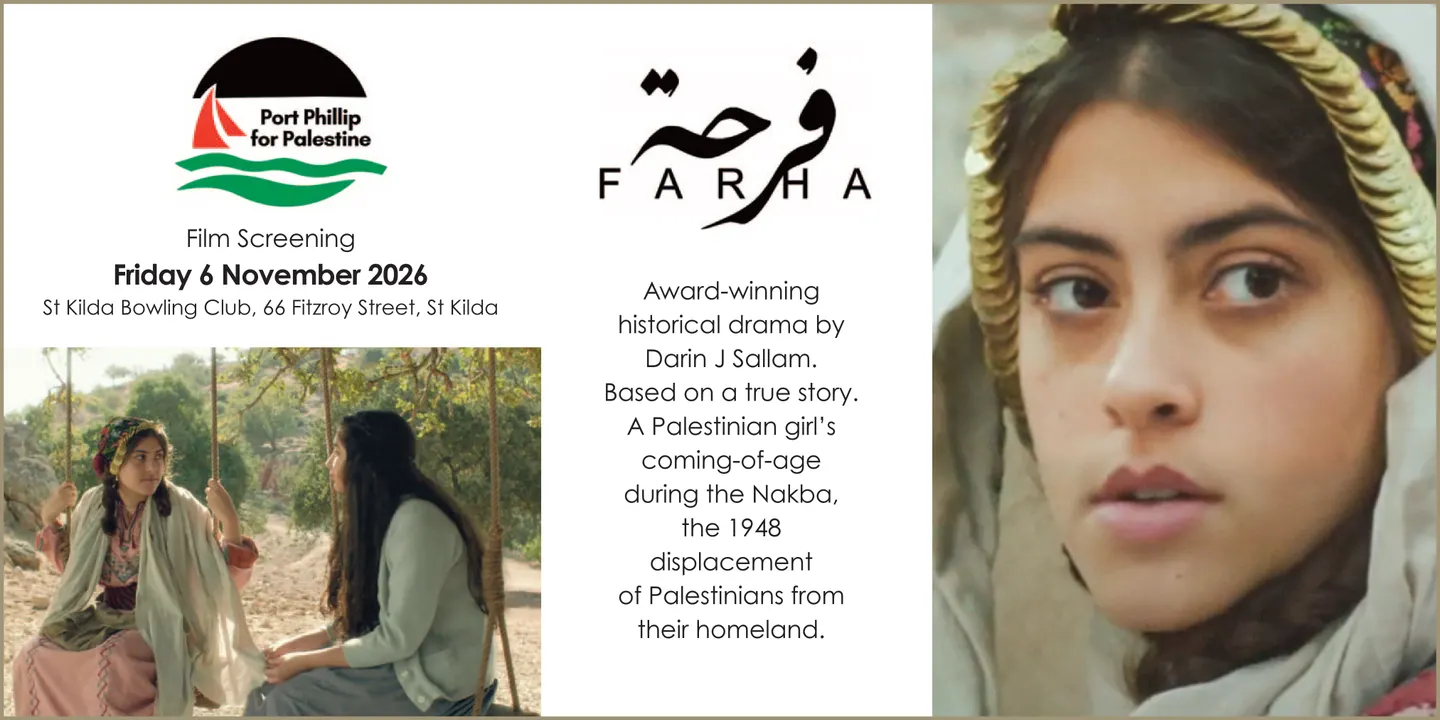 Port Phillip for Palestine Film Screening: Farha
