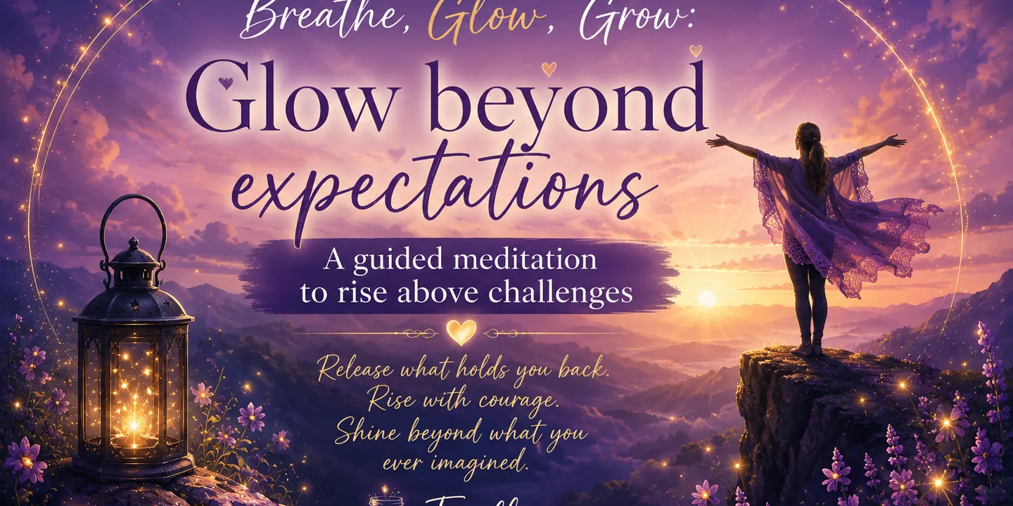 Breathe, Glow and Grow: Glow beyond Expectations ( A guided meditation to rise above challenges)