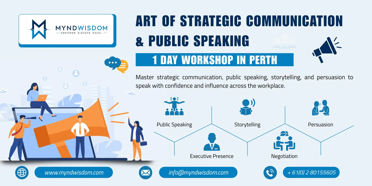 Art of Strategic Communication & Public Speaking: 1 Day Course | Perth