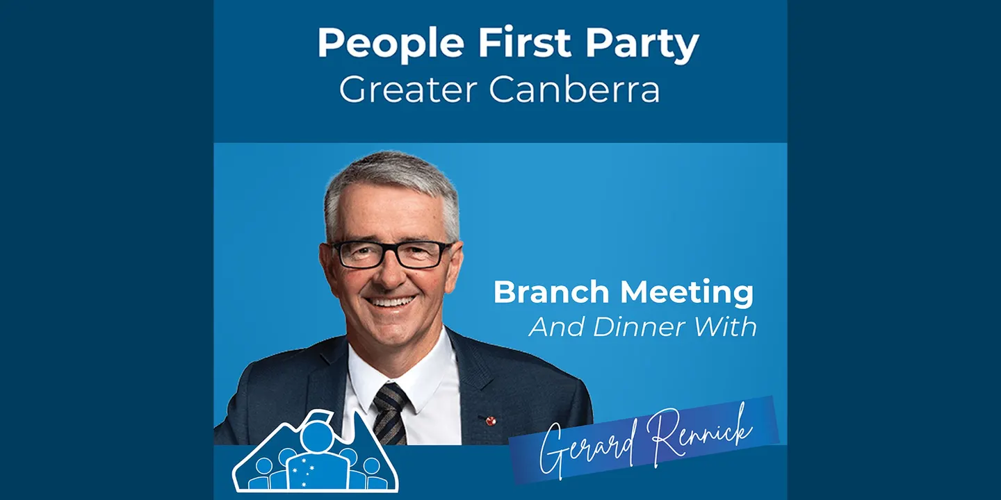 Branch Meeting & Dinner with Gerard Rennick