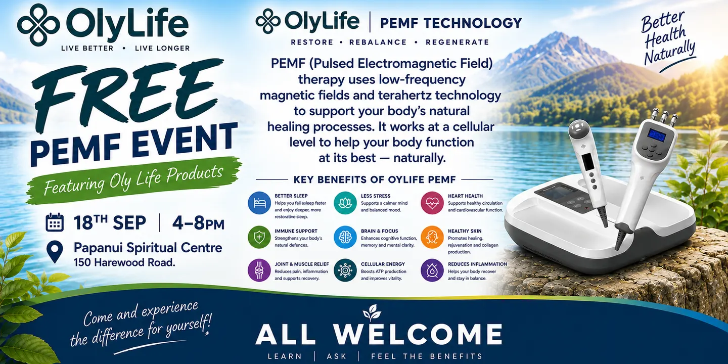 FREE OLY LIFE PEMF EVENT