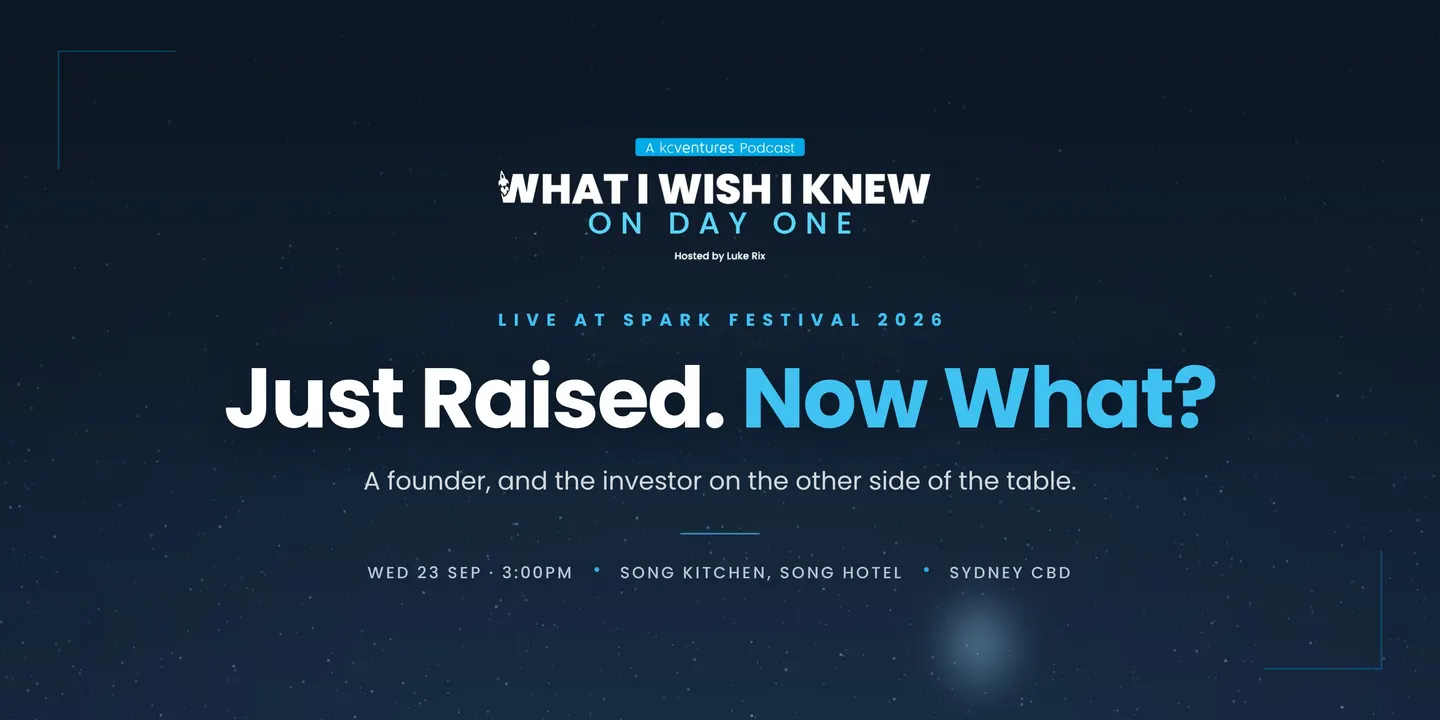 Just Raised. Now What? | What I Wish I Knew LIVE