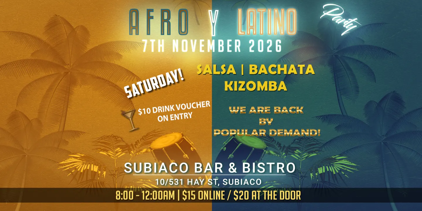 Afro Y Latino SBK! 7th of November!