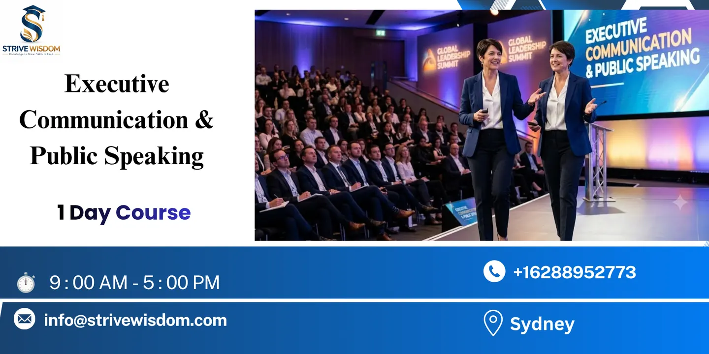 Executive Communication & Public Speaking in 1 Day | Sydney