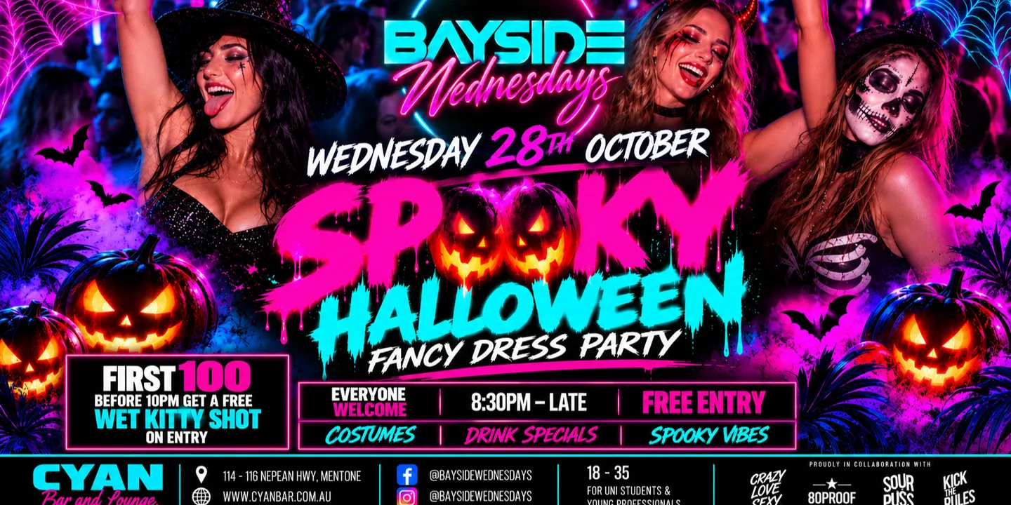 SPOOKY HALLOWEEN FANCY DRESS PARTY @ BAYSIDE WEDNESDAYS