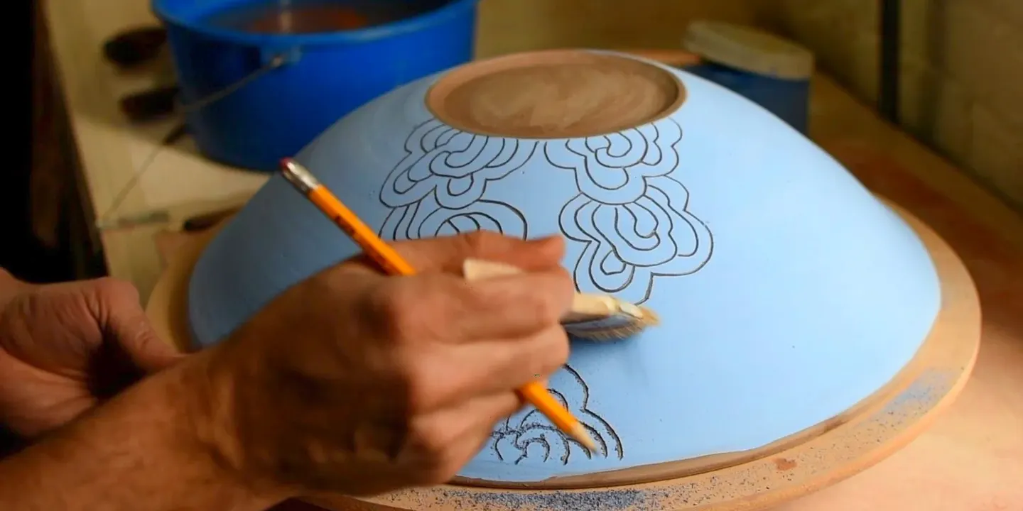 Blue + White Sgraffito Bowl Workshop