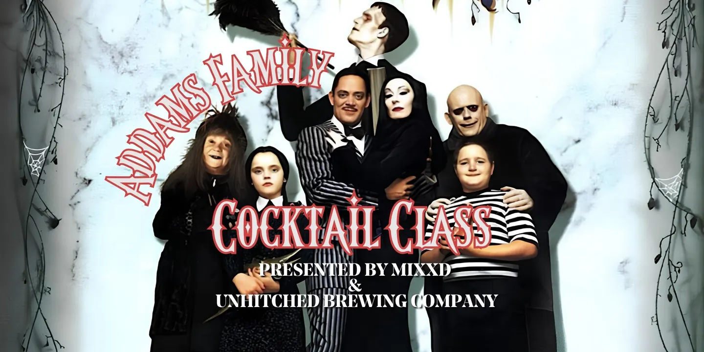 Addams Family Cocktail Class by MIXXD