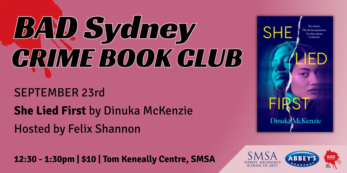 BAD Sydney Crime Book Club at SMSA | September