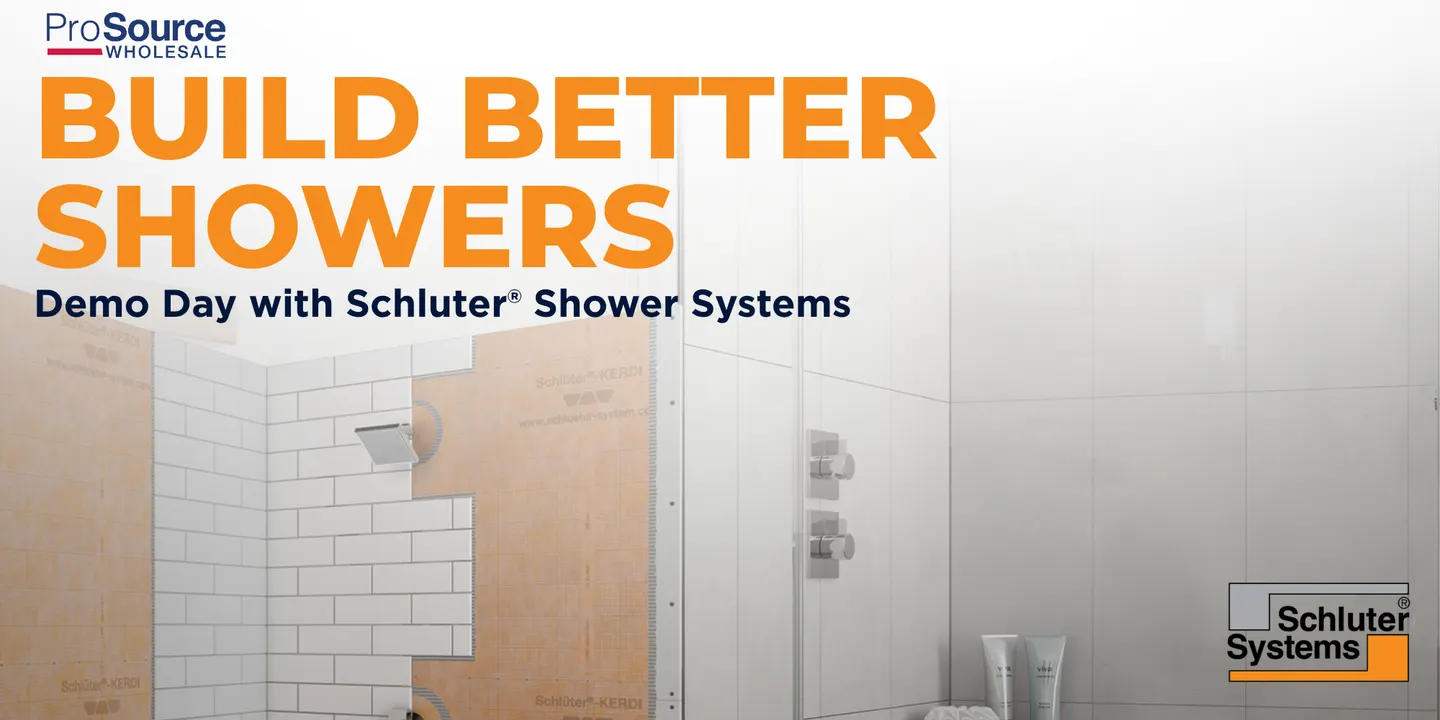 Build Better Showers: Schluter® Breakfast Demo