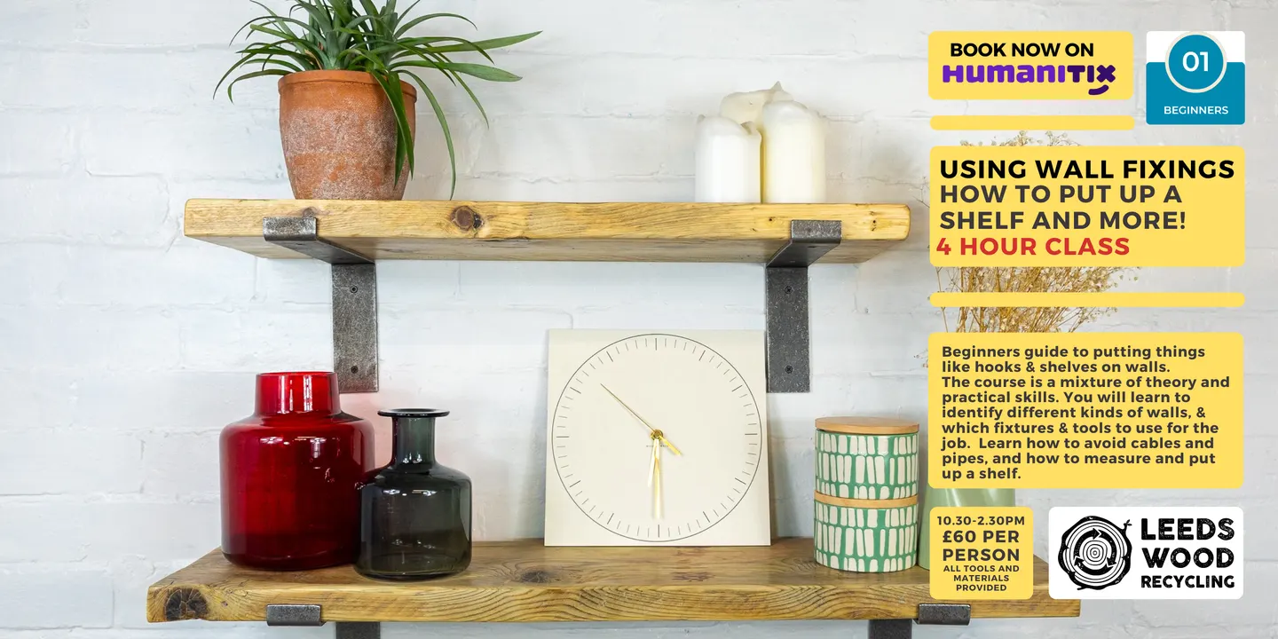 Introduction to DIY - Using wall fixings How to put up a shelf and more!