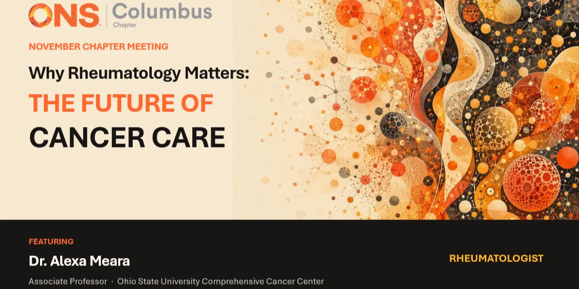 CCONS - Why Rheumatology Matters: the Future of Cancer Care