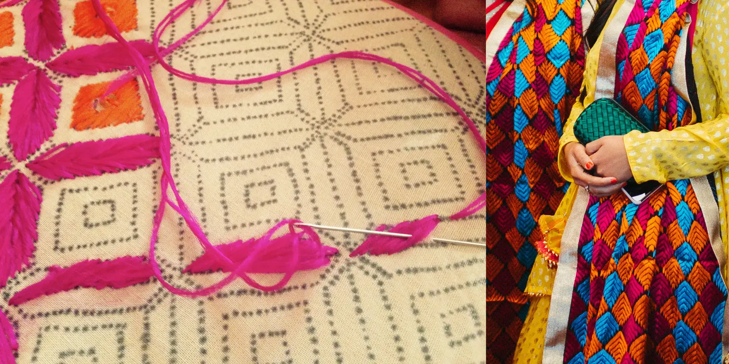 Indian Phulkari Embroidery for Beginners with Manjari