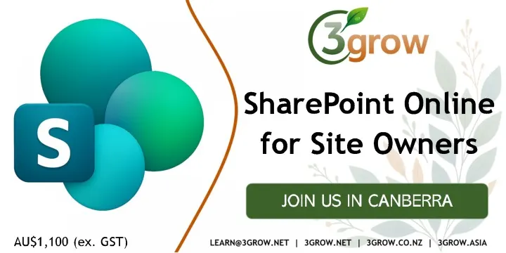 SharePoint Online for Site Owners, 2-Day Training Course in Canberra