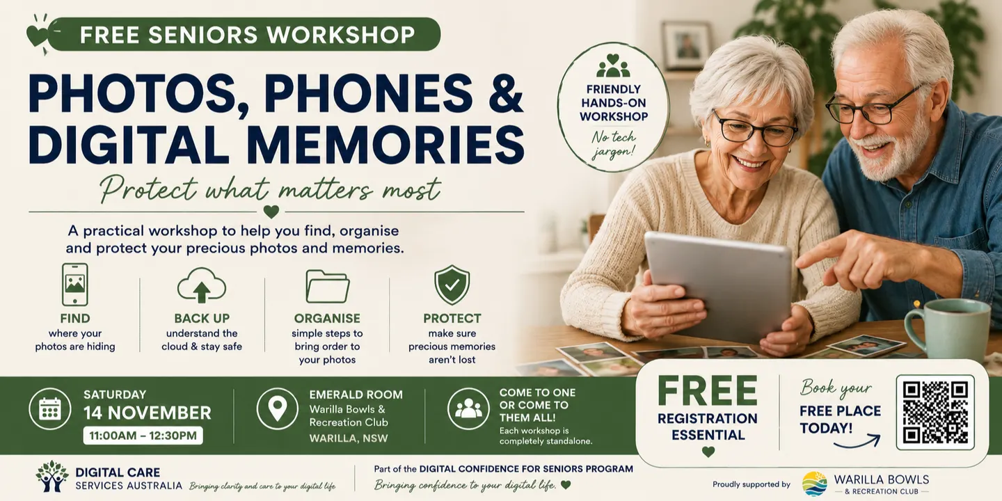Photos, Phones & Digital Memories | Warilla