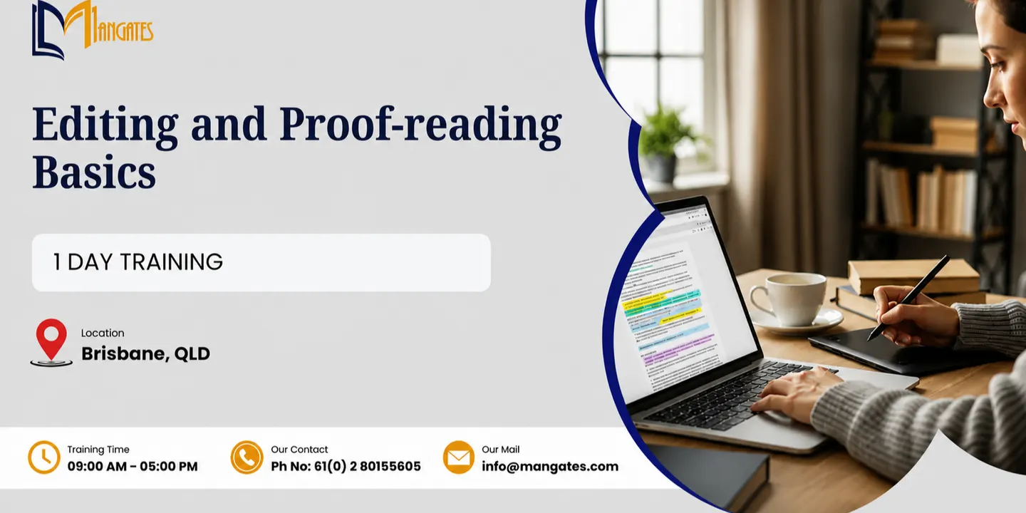 Editing and Proof-reading Basics: 1 Day Training in Brisbane