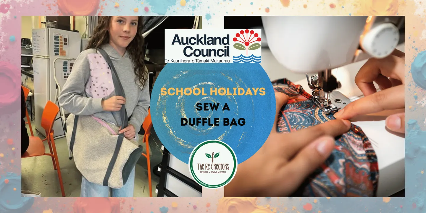 School holiday- Sew a Duffle Bag, The ReCreators Green Space, Mon 28 Sep, 10am-2pm