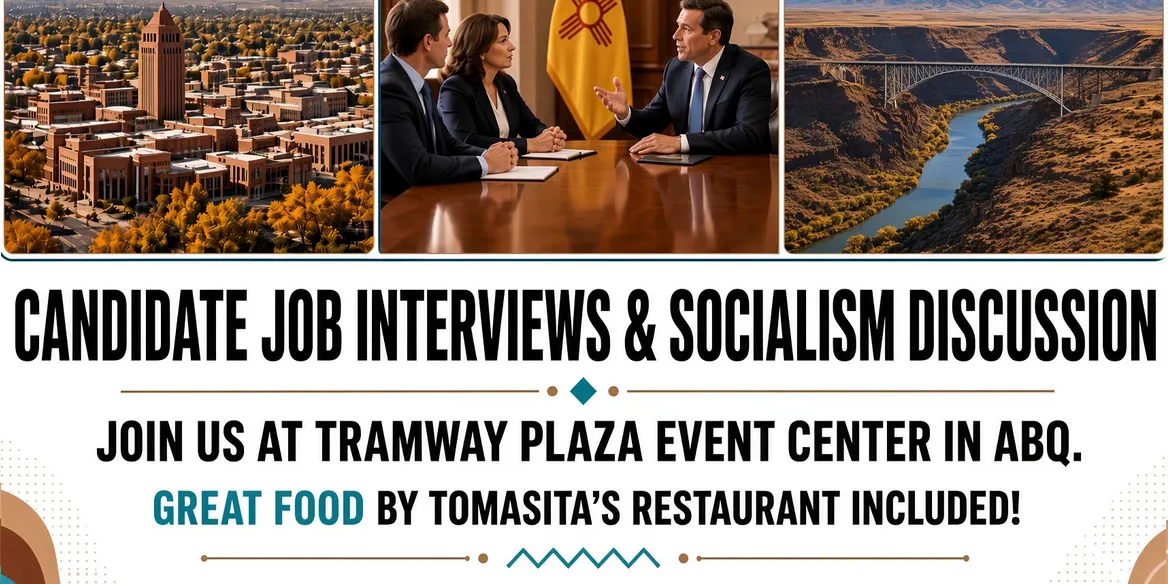 Candidate Job Interviews and Socialism Discussion BASH (Business and Social Hour)