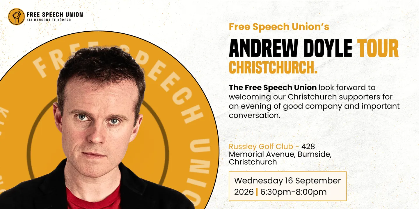 No Offence Taken Tour with Andrew Doyle Christchurch