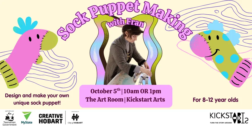 Sock Puppet Making with Fran - ages 8 - 12 years