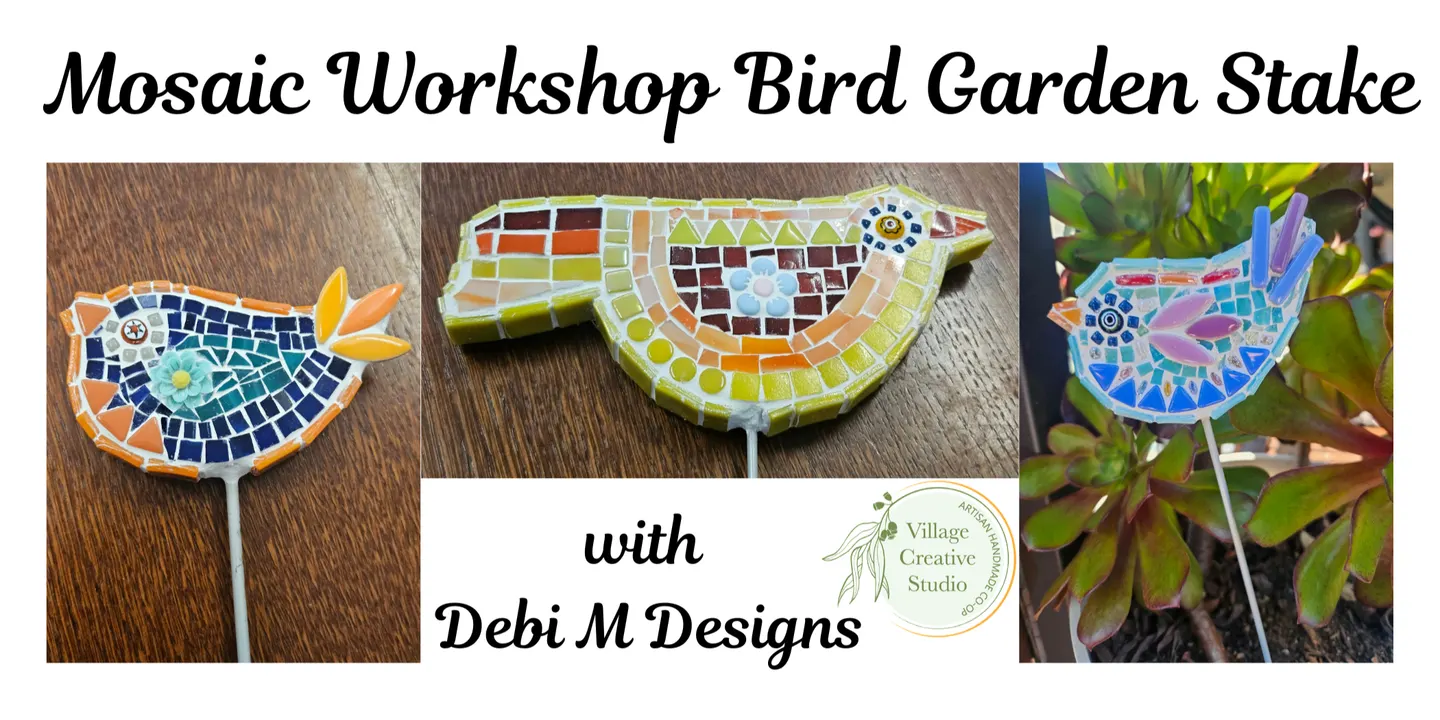 Mosaic Bird Garden Stake