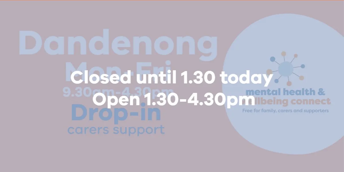 Dandenong CLOSED until 1.30pm TODAY