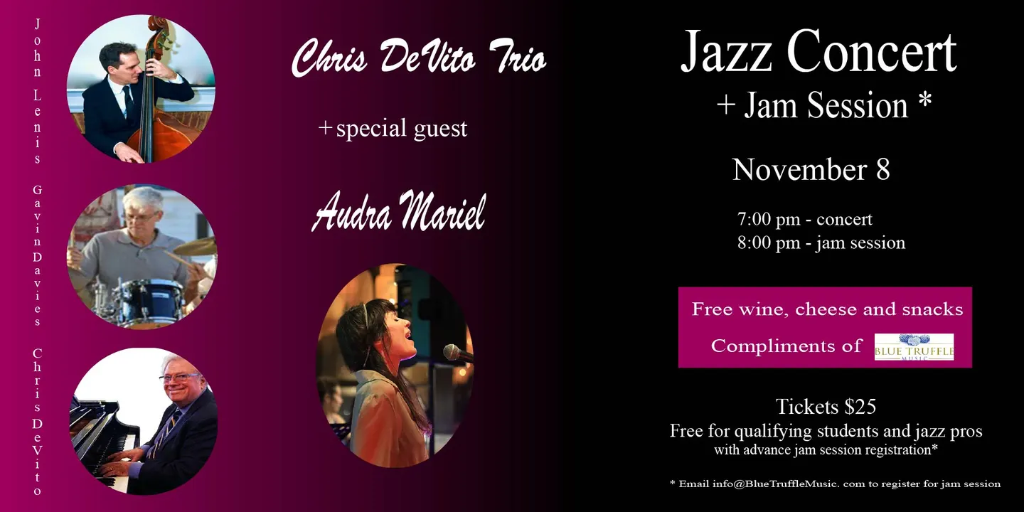 November 8th Jazz Concert + Jam Session