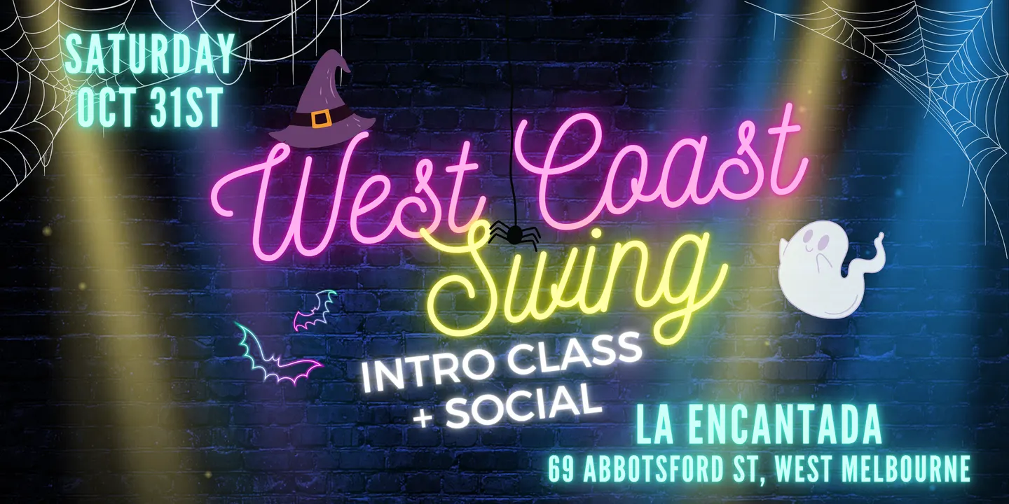 Halloween Social + West Coast Swing Intro Class @ La Encantada!