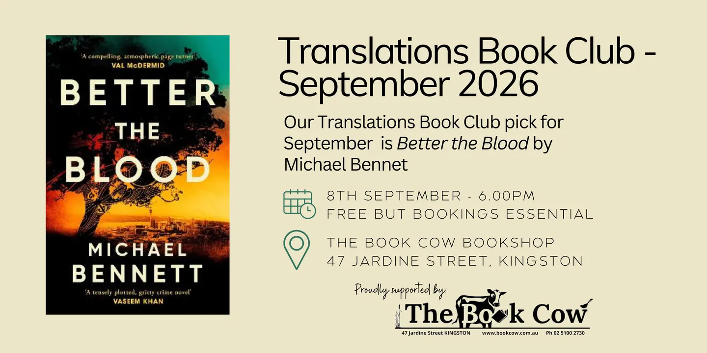 September Translations Book Club - Better the Blood by Michael Bennett