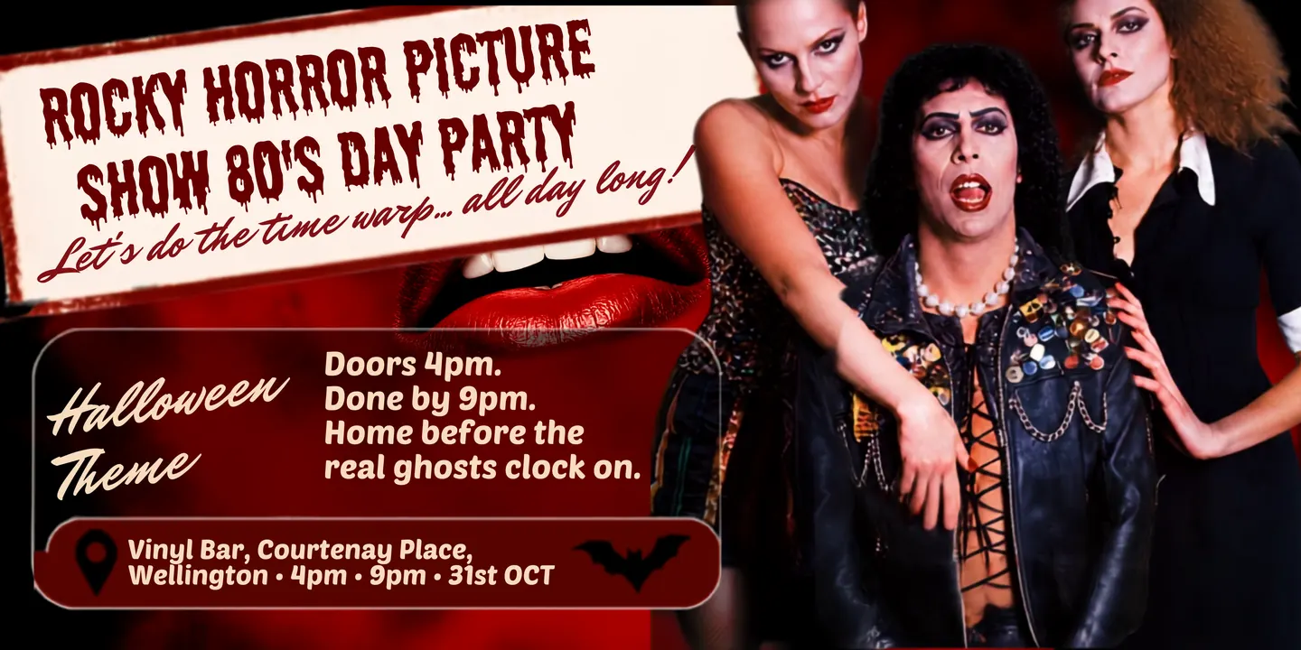 The Rocky Horror Picture Show Halloween 80's Day Party