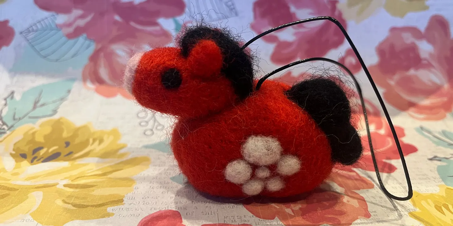 Dry Felting 101: Year of the Horse Ornament with Heather