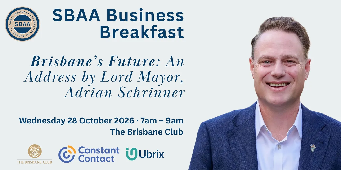 Business Breakfast with Lord Mayor, Adrian Schrinner