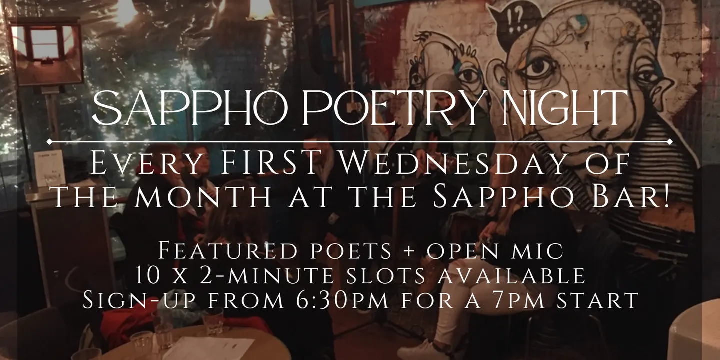 Sappho Poetry Night - Andy Jackson & Robyn Rowland w/ OPEN MIC