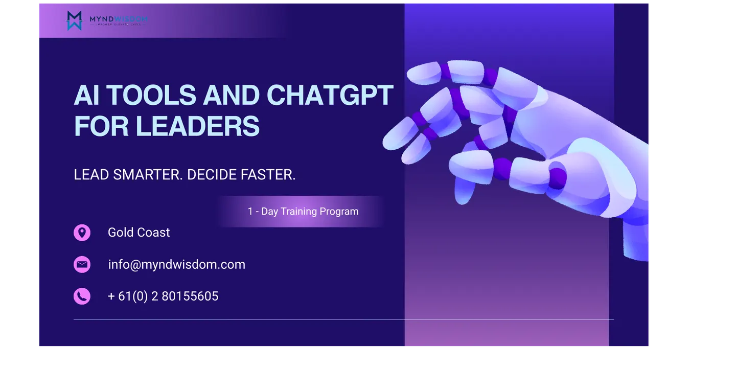 AI Tools & ChatGPT for Leaders: 1 Day Program in Gold Coast