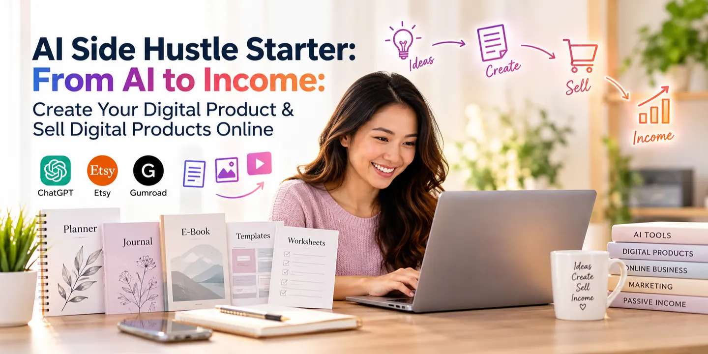 • From AI to Income: Create Your Digital Product to Sell Online