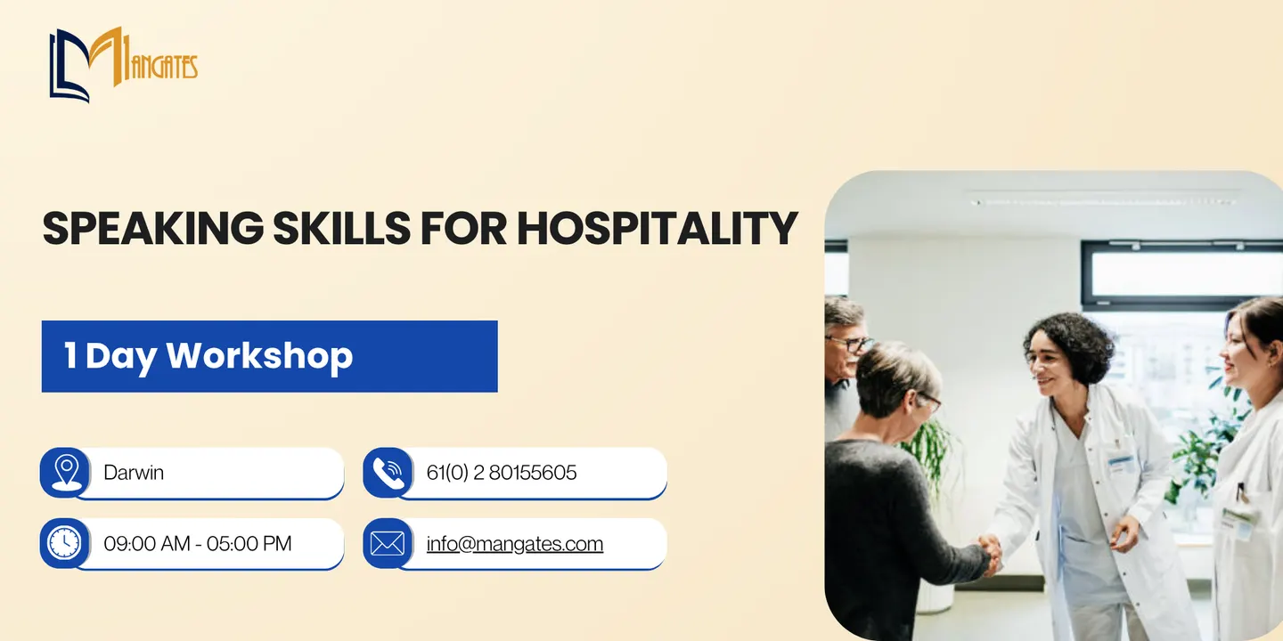 Speaking Skills for Hospitality: 1 Day Training in Darwin
