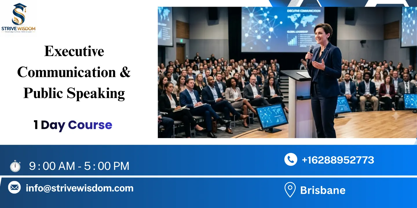 Executive Communication & Public Speaking in 1 Day | Brisbane