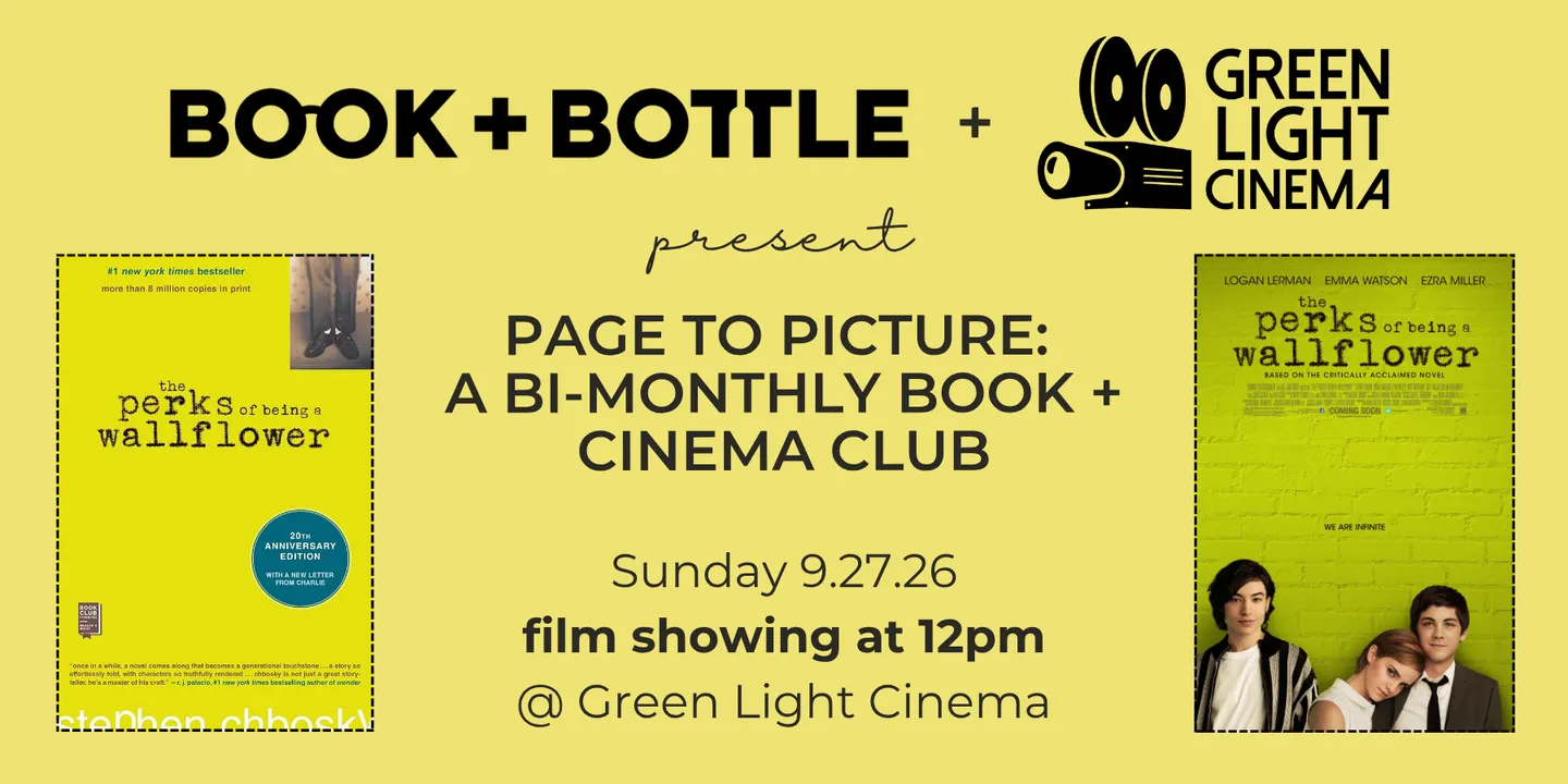 Page to Picture: Perks of Being A Wallflower: A Cinema Book Club with Green Light Cinema