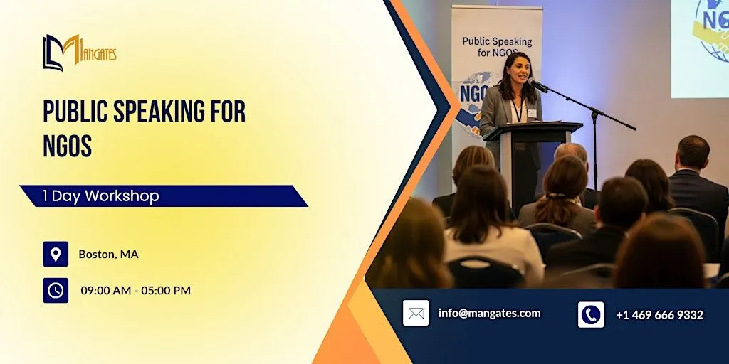 Public Speaking for NGOs: 1 Day Workshop in Boston, MA
