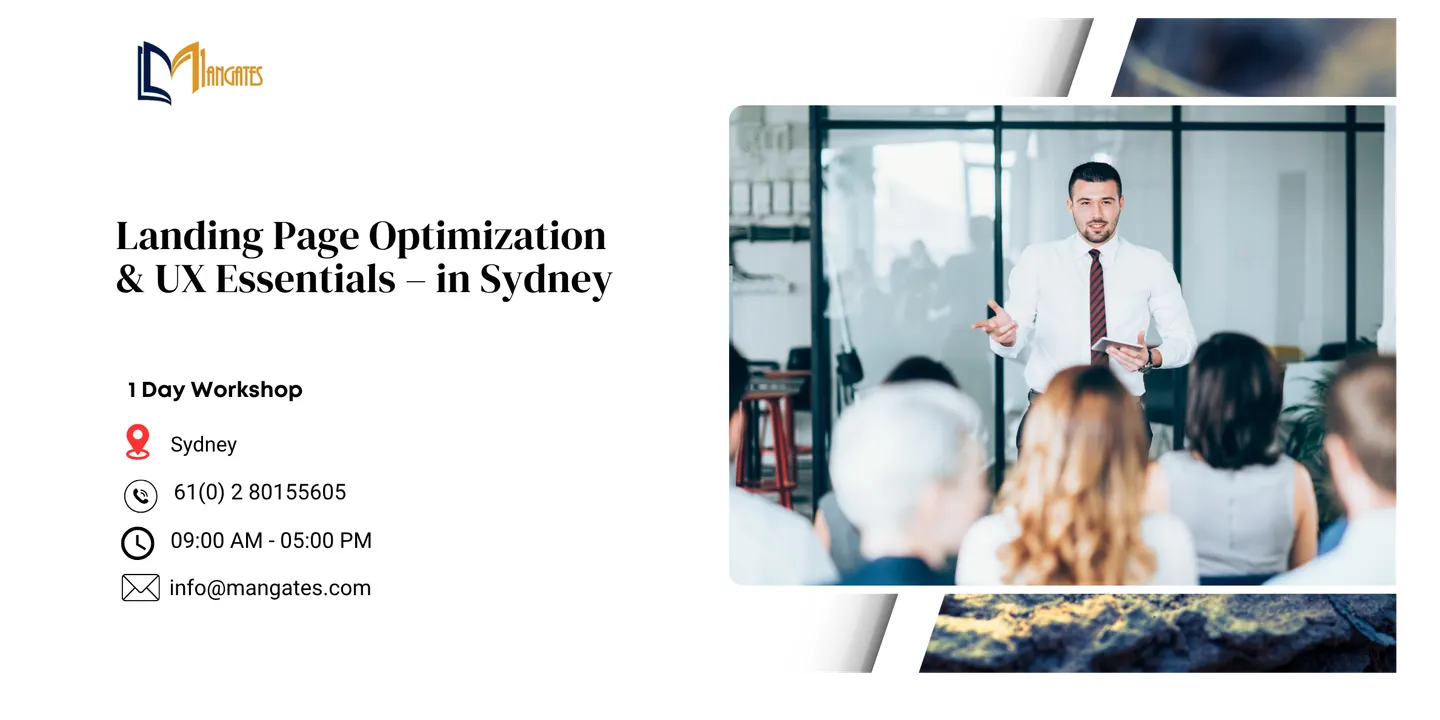 Landing Page Optimization & UX Essentials – 1 Day Workshop in Sydney