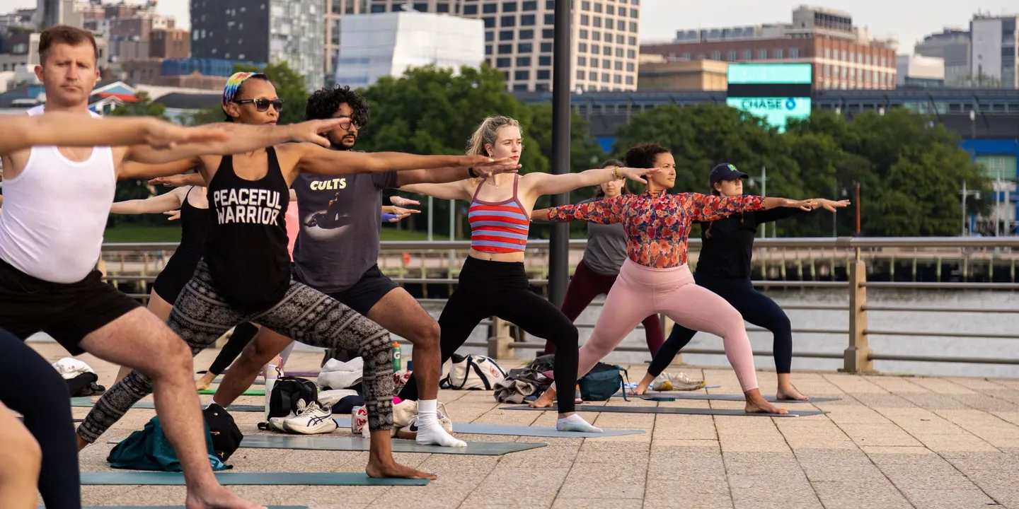Healthy on the Hudson Yoga with Chelsea Piers Fitness