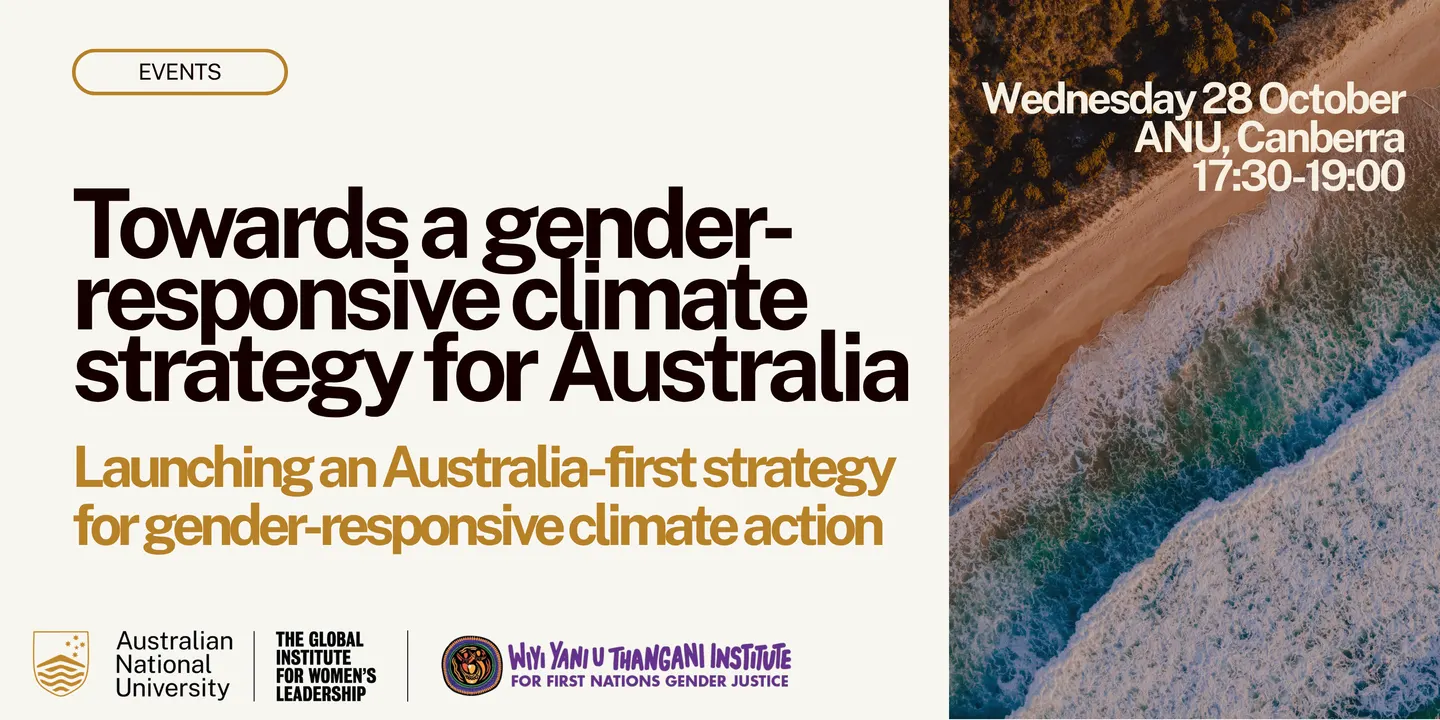 Launching an Australia-first strategy for gender-responsive climate action