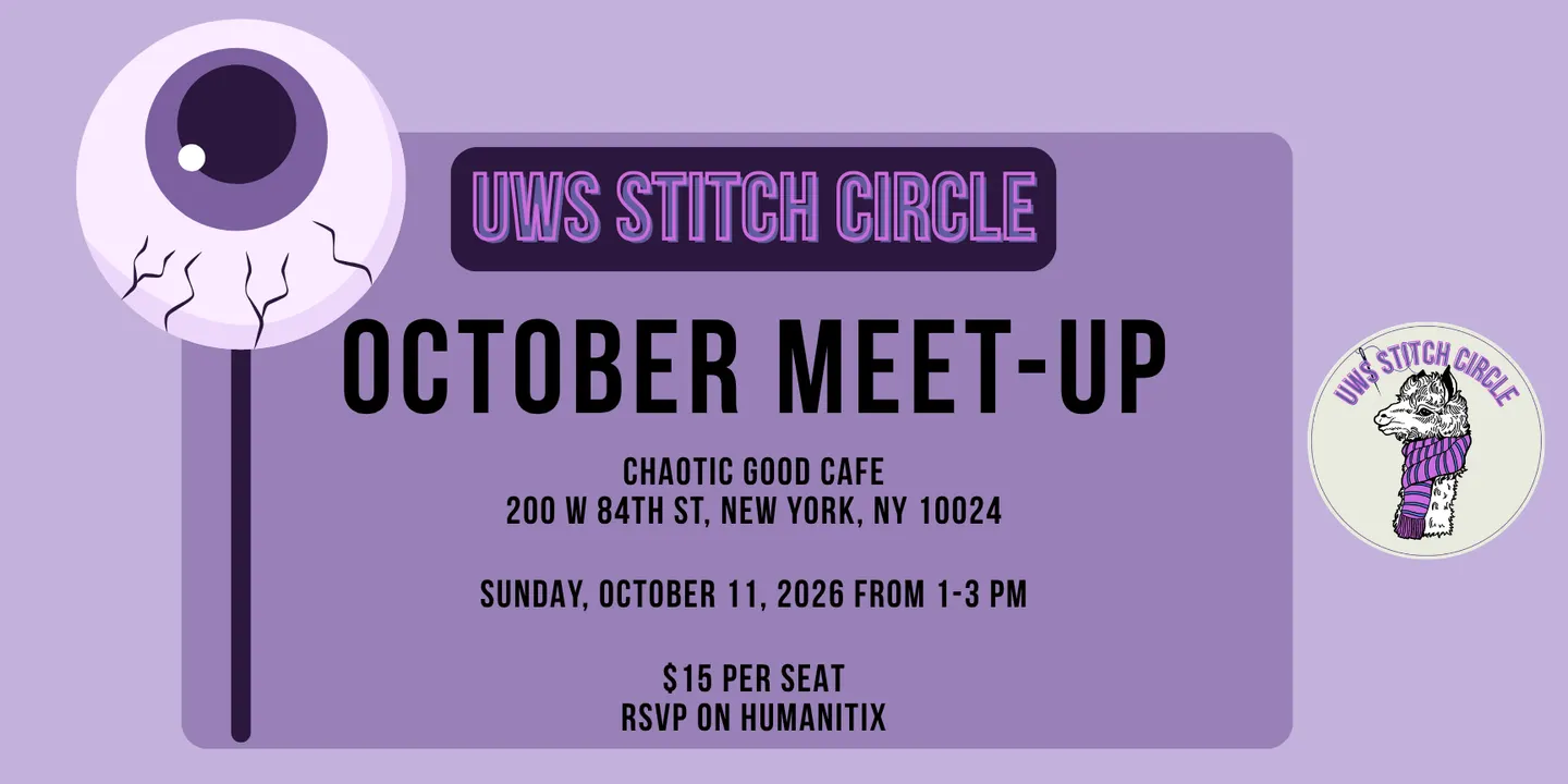 Chaotic Good Cafe October Meet-up - UWS Stitch Circle