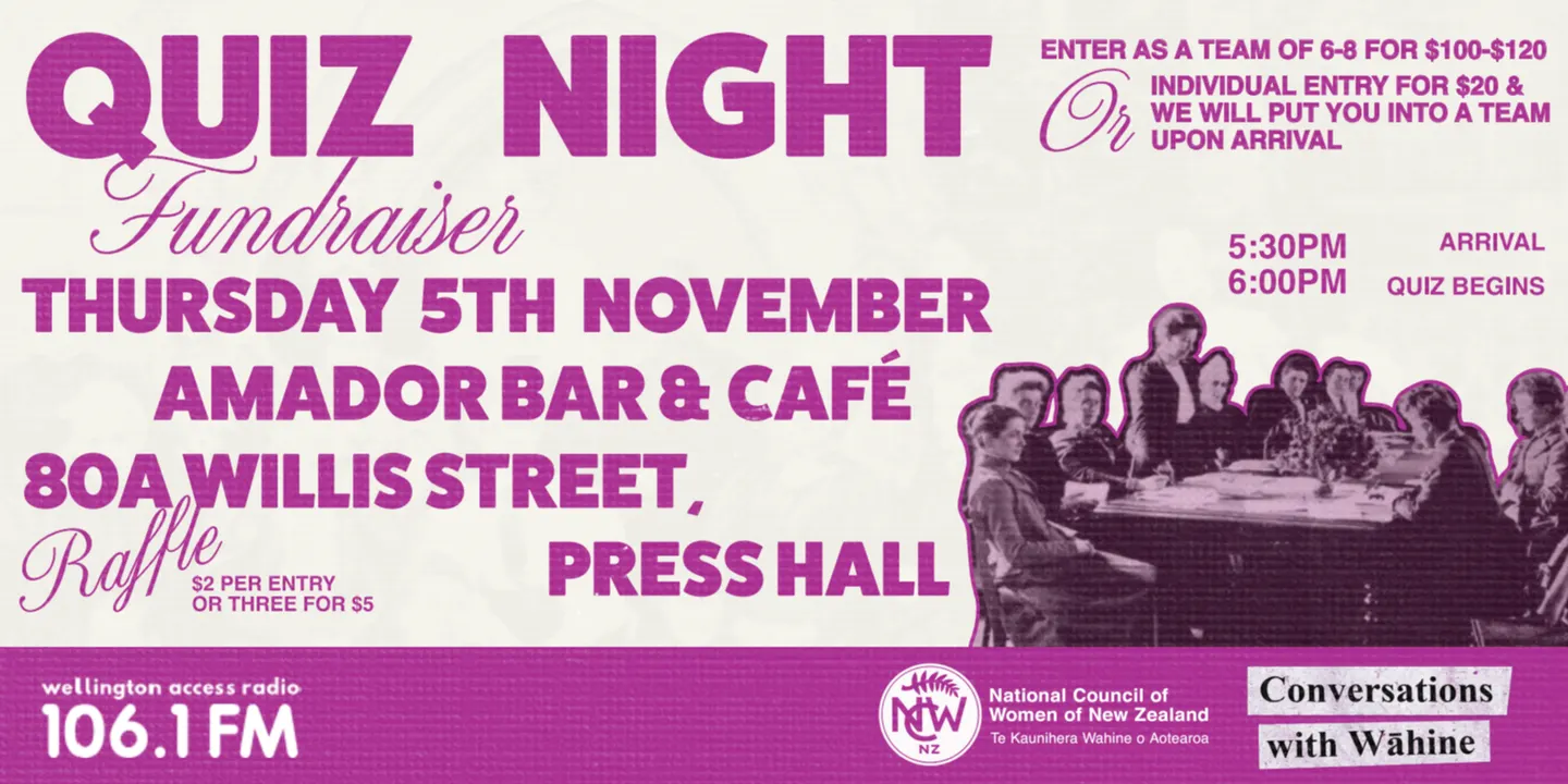 Conversations with Wāhine Fundraiser Quiz Night!