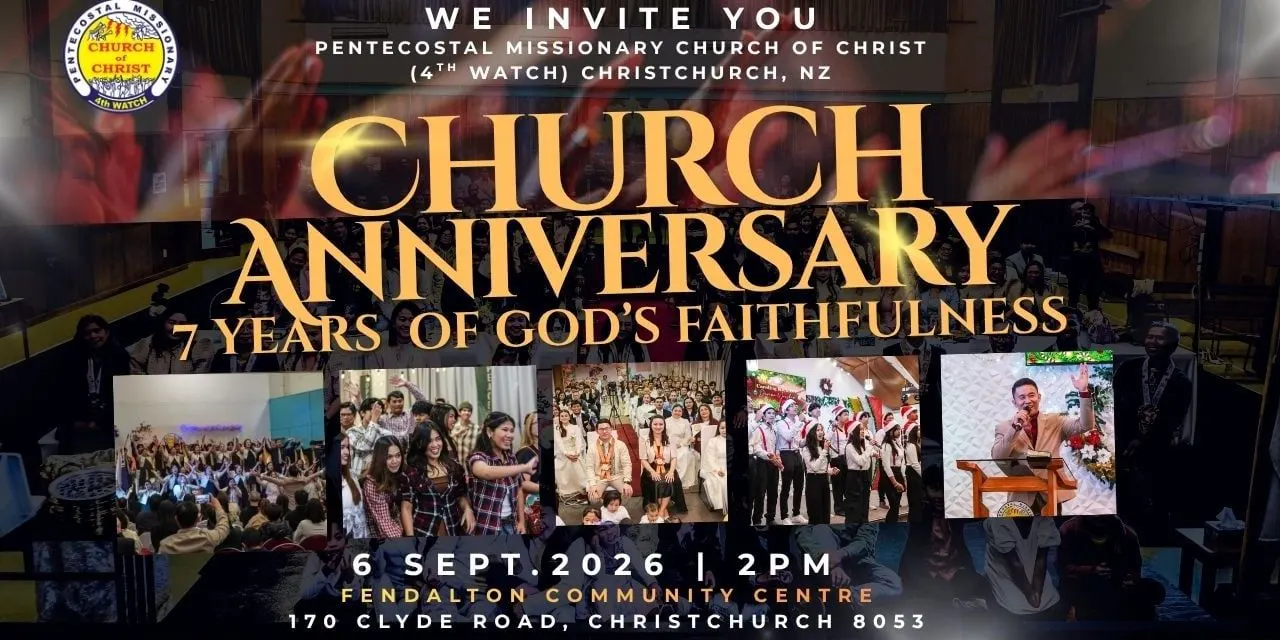 7th Church Anniversary of the Pentecostal Missionary Church of Christ (4th Watch) Christchurch